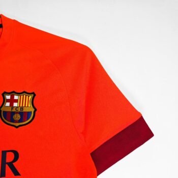 Retro 14/15 FC Barcelona Away Orange-Red Jersey