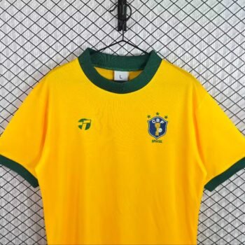 Retro 1982 Brazil Home Jersey
