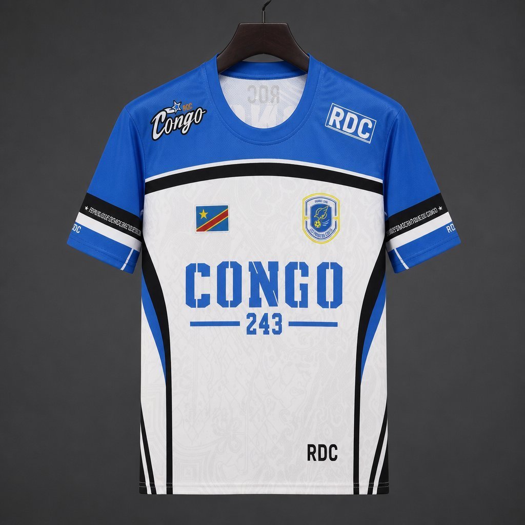 2026 DR Congo White with Blue "CONGO 243" Special Edition Jersey