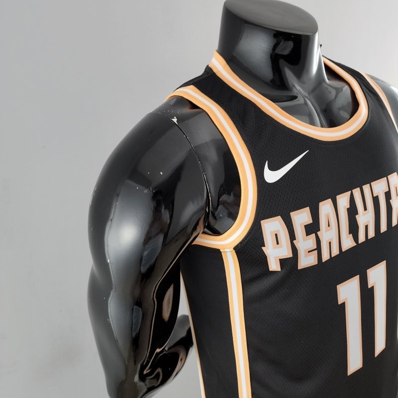 Atlanta Hawks Young #11 Limited Black NBA Jersey