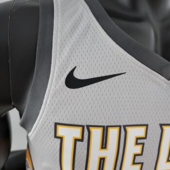 2018 JAMES #23 Cleveland Cavaliers Grey NBA Jersey