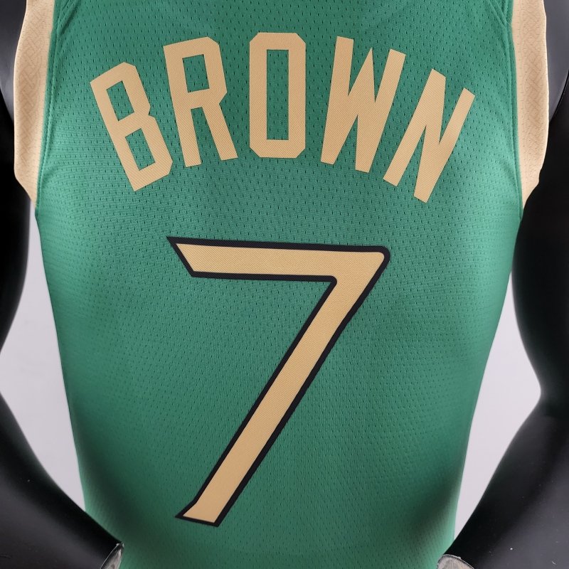 2020 BROWN#7 Boston Celtics City Edition Green NBA Jersey