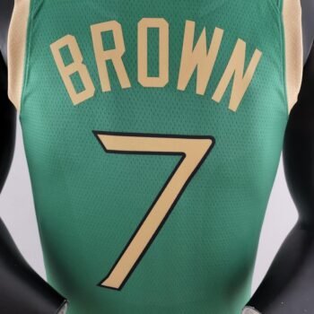 2020 BROWN#7 Boston Celtics City Edition Green NBA Jersey