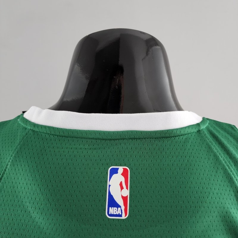 Boston Celtics Tatum #0 Green Gold NBA Jersey