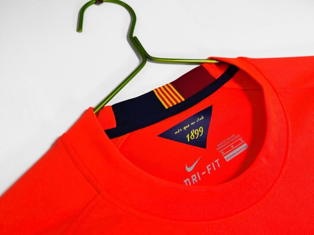 Retro 14/15 FC Barcelona Away Orange-Red Jersey