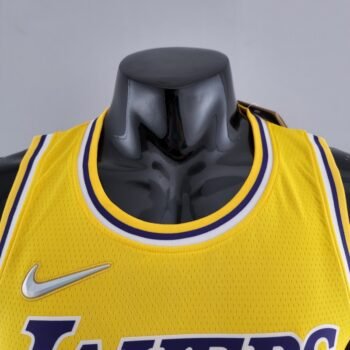 75th Anniversary TOSCANO #95 Los Angeles Lakers Yellow NBA Jersey