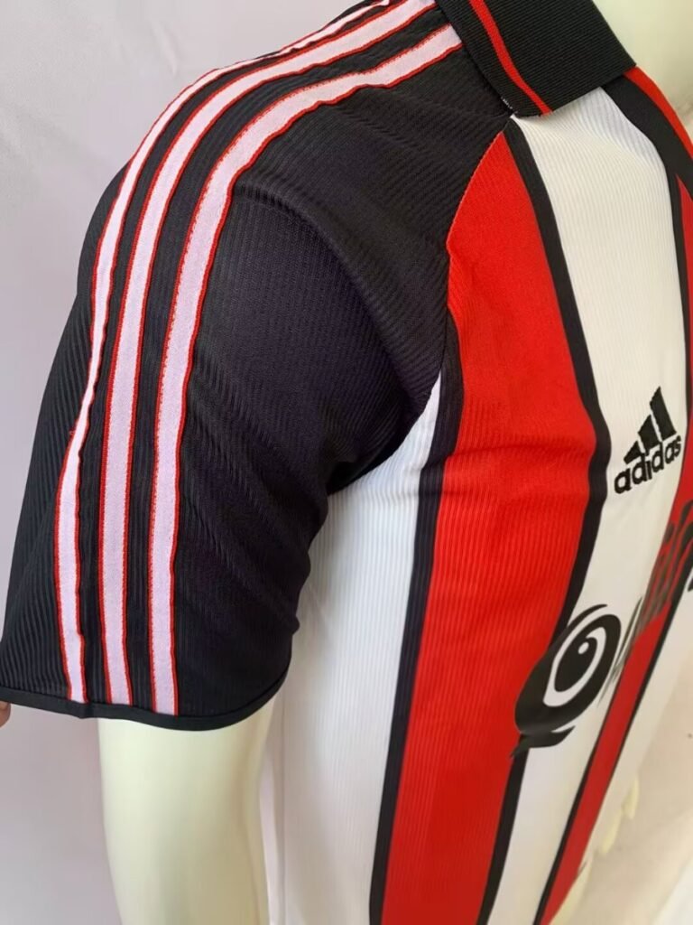 Retro 00/01 River Plate Away Red/White Stripes Jersey