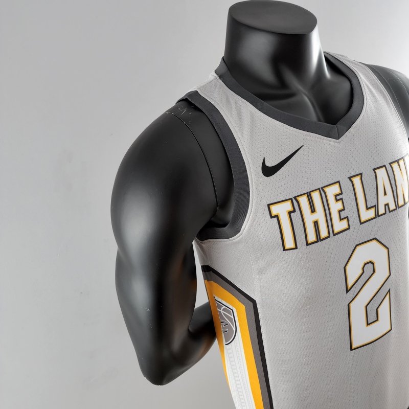 2018 Irving #2 Cleveland Cavaliers Grey NBA Jersey