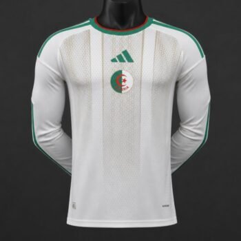 Player Version 2026 Algeria Away White Long Sleeve Jersey