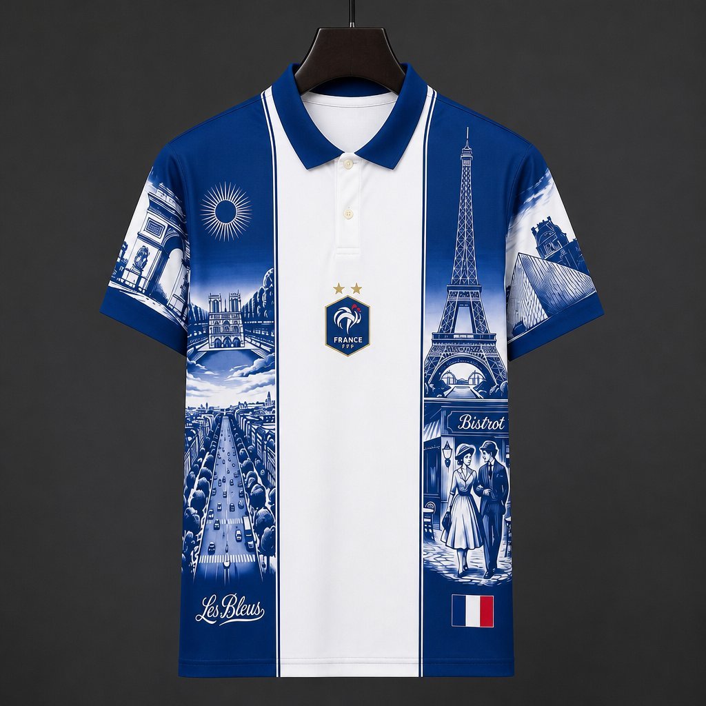 2026 France Paris Special Edition Polo Collar Jersey