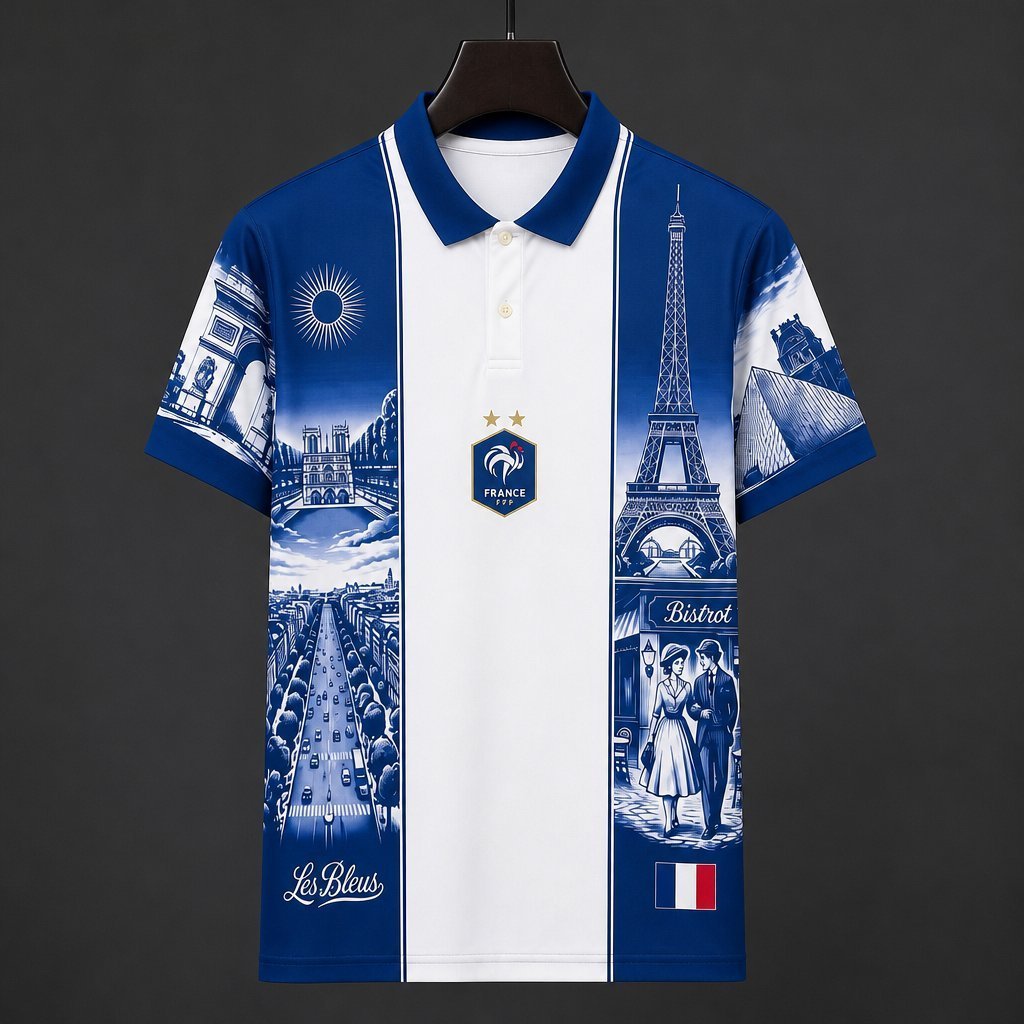 2026 France Paris Special Edition Polo Collar Jersey