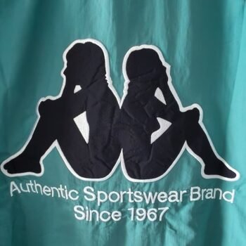 Retro 1967 Barcelona Teal & Blue & Burgundy Kappa Windbreaker Jacket