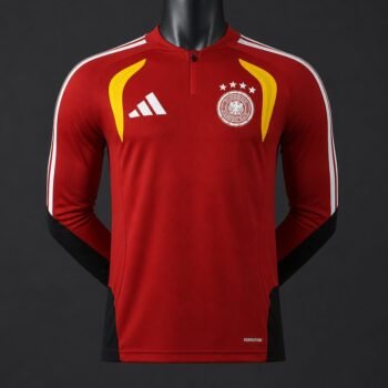 Player Version 2026 Germany Away Red Long Sleeve Jersey
