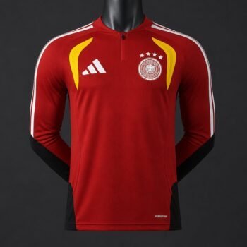 Player Version 2026 Germany Away Red Long Sleeve Jersey
