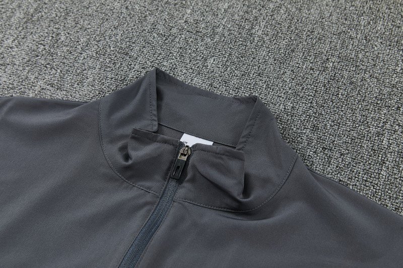 26/27 Inter Milan Grey & Black Full Zipper Jacket Tracksuit + Long Pants