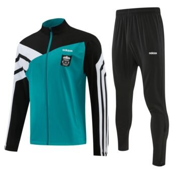 26/27 Liverpool Teal & Black Full Zipper Jacket Tracksuit + Long Pants