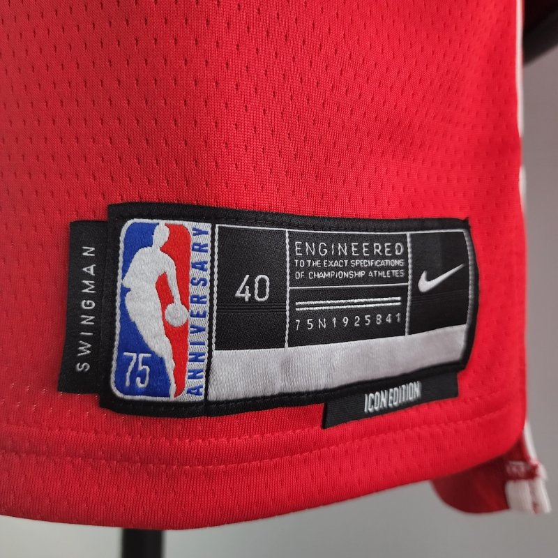 75th Anniversary JORDAN #23 Wizards Red, White And Blue NBA Jersey