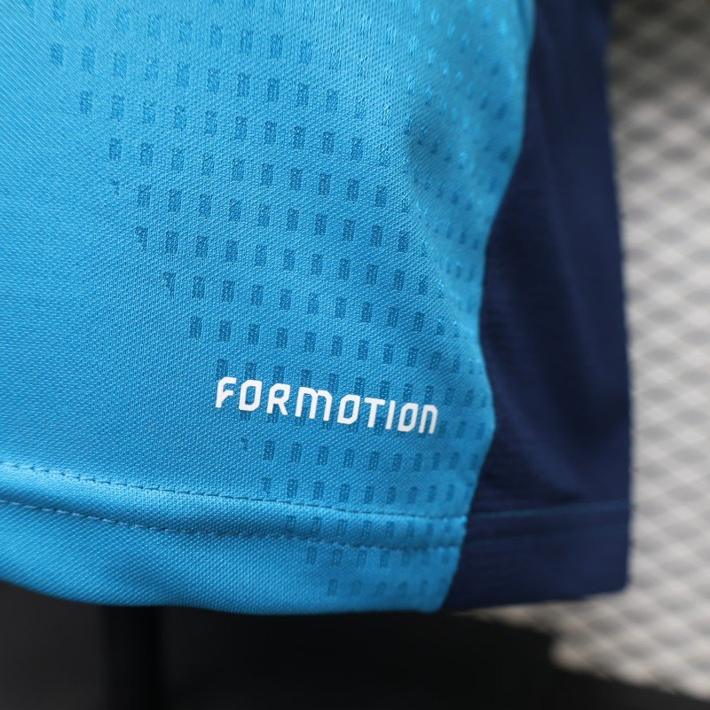 Player Version 2026 Spain Home Light Blue Long Sleeve Jersey