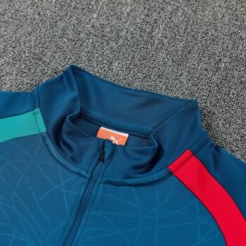 26/27 Portugal Teal Half Zipper Jacket Tracksuit + Long Pants