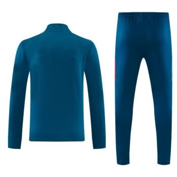 26/27 Portugal Teal Half Zipper Jacket Tracksuit + Long Pants