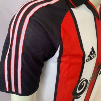 Retro 00/01 River Plate Away Red/White Stripes Jersey