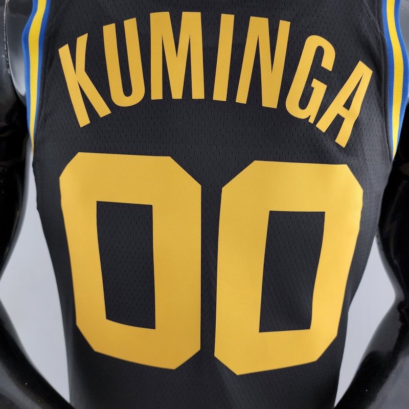 2022 75th Anniversary KUMINGA #00 Warriors City Edition Black NBA Jersey