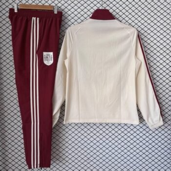 26/27 Spain Cream & Burgundy Retro Training Tracksuit