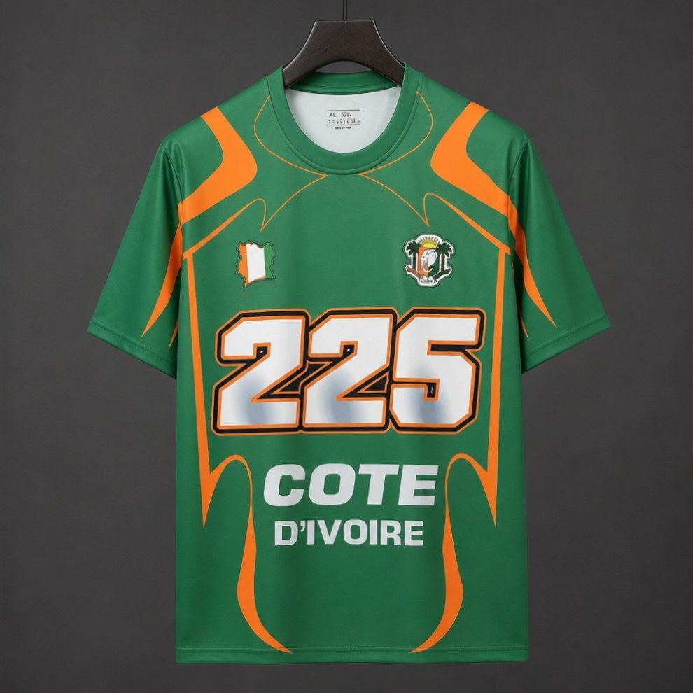 2026 Ivory Coast Côte d'Ivoire Green "225" Special Edition Jersey