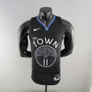 2020 THOMPSON #11 Warriors City Edition Black & Grey NBA Jersey