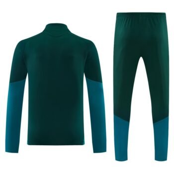 26/27 Real Madrid Dark Green Half Zipper Jacket Tracksuit + Long Pants