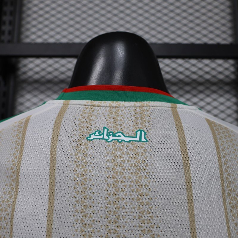 Player Version 2026 Algeria Away White Long Sleeve Jersey