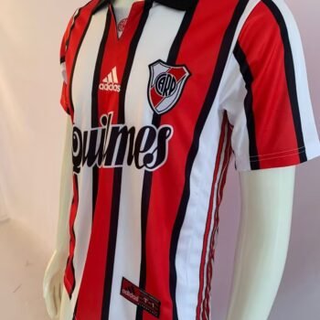 Retro 99/00 River Plate Third Red/White Stripes Jersey