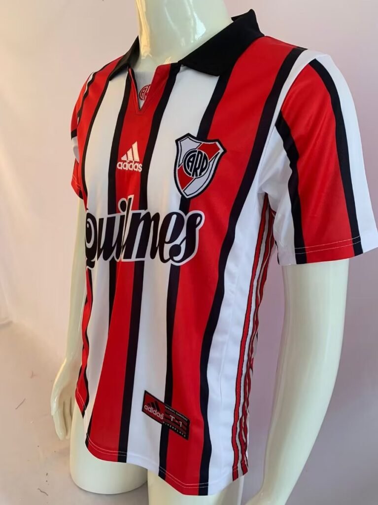Retro 99/00 River Plate Third Red/White Stripes Jersey