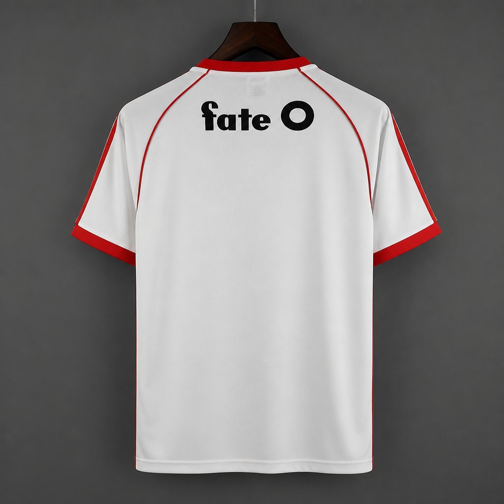 Retro 86/87 River Plate Home White Jersey