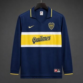 Retro 96/97 Boca Juniors Home Long Sleeve Jersey