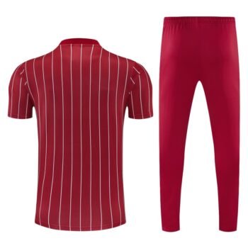 26/27 Arsenal Red Stripes Short Sleeve Tracksuit + Long Pants