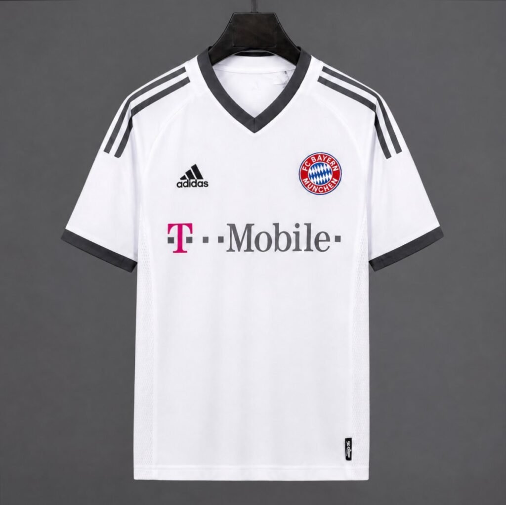 Retro 02/04 Bayern Munich Away White Jersey