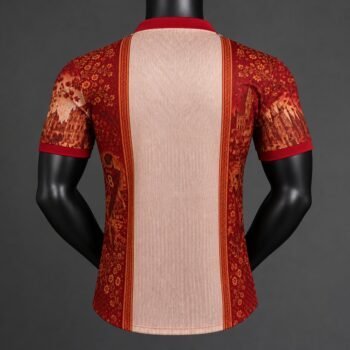 Player Version 2026 Spain National Team Away Heritage Pattern Jersey