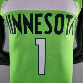 Minnesota Timberwolves EDWARDS#1 Air Jordan NBA Jersey Blue