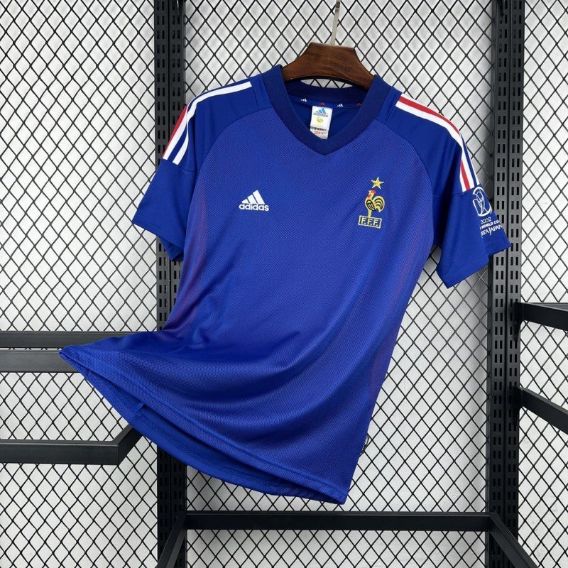 Retro 2002 France Home Jersey