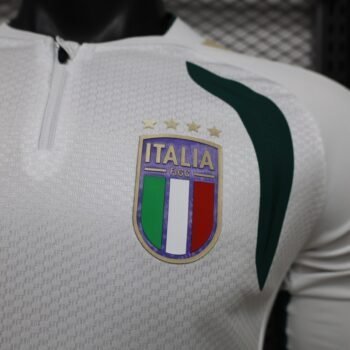 Player Version 2026 Italy Away White Long Sleeve Jersey