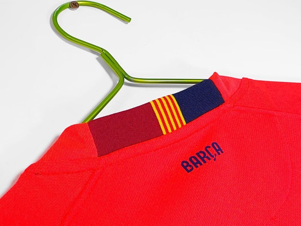 Retro 14/15 FC Barcelona Away Orange-Red Jersey