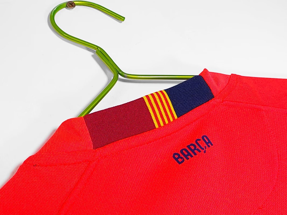 Retro 14/15 FC Barcelona Away Orange-Red Jersey