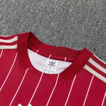 26/27 Arsenal Red Stripes Short Sleeve Tracksuit + Long Pants
