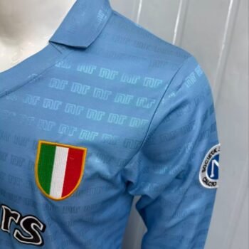 Retro 90/91 Napoli Home Long Sleeve Jersey