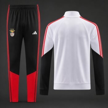 26/27 Benfica White Full Zipper Jacket + Long Pants
