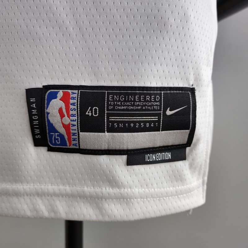 75th Anniversary IRVING #2 Los Angeles Lakers White NBA Jersey