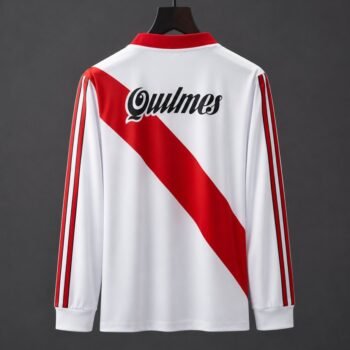 Retro 96/97 River Plate Home White & Red Long Sleeve Jersey