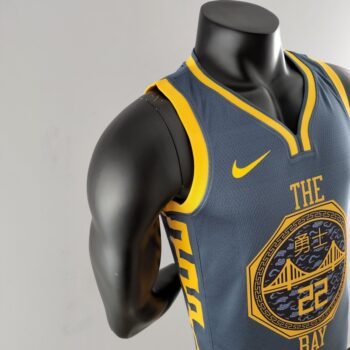 2018 WIGGINS #22 Golden State Warriors Grey NBA Jersey