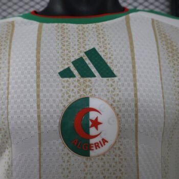 Player Version 2026 Algeria Away White Long Sleeve Jersey